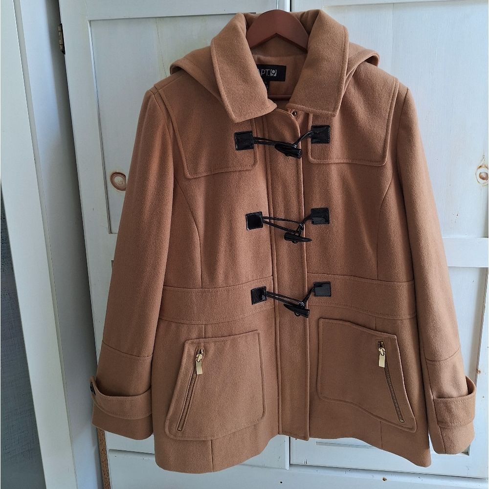 Apt 9 XL Tan Camel Toggle Jacket Coat